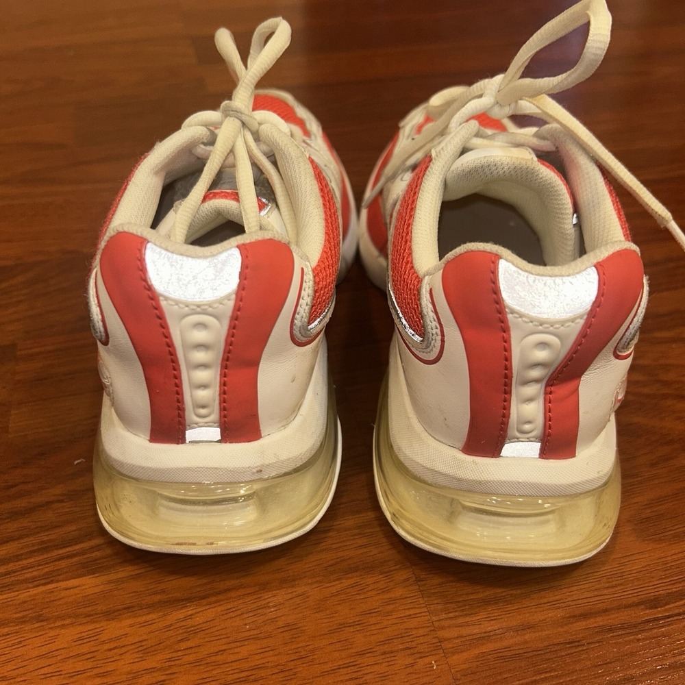 Michael Kors SG22L Womens Red White Leather Mesh Chunky Sneakers Size 8M - Picture 5 of 9